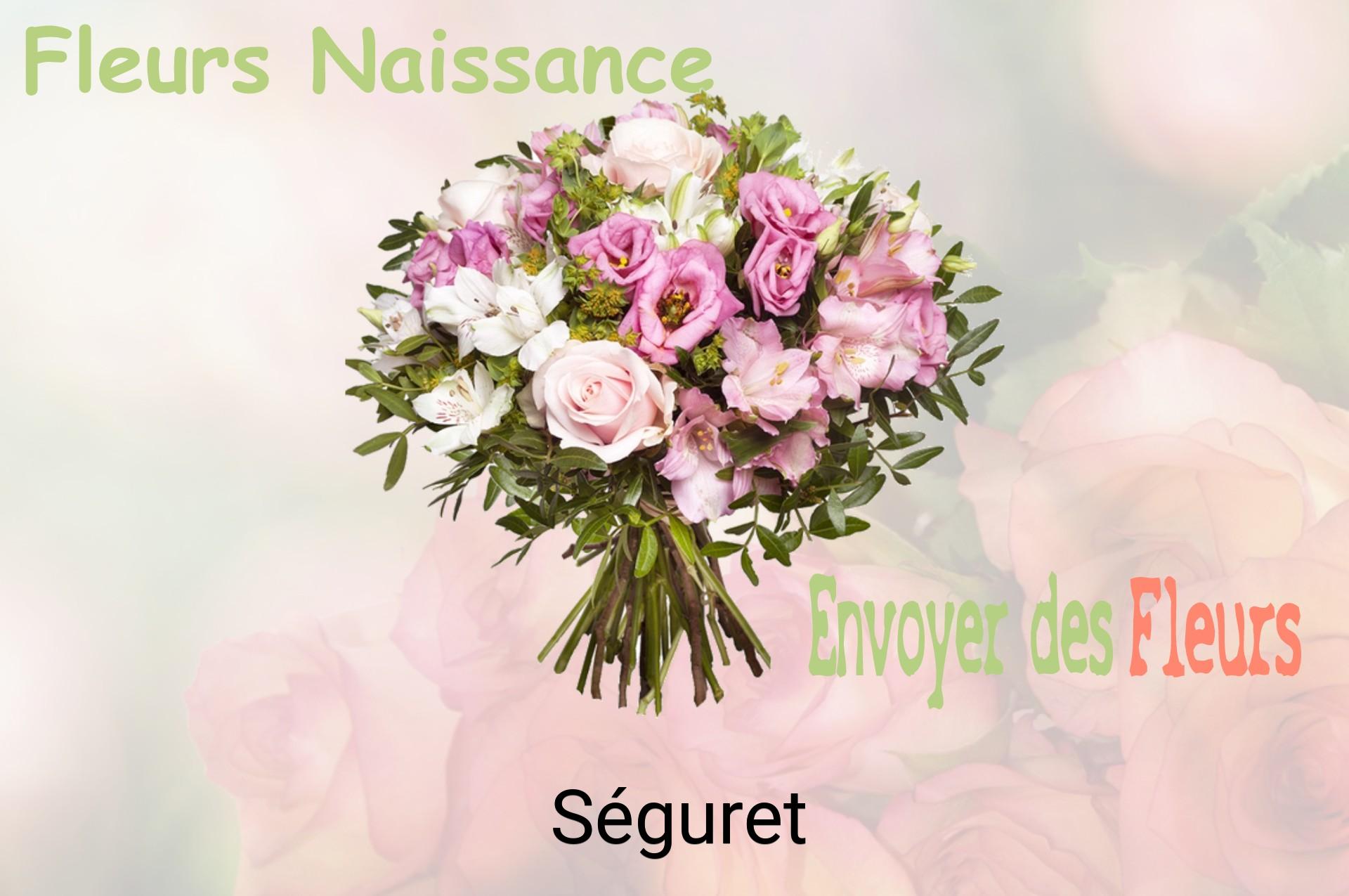 Bouquet de fleurs de naissance livré à Séguret
